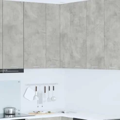 vidaXL Mueble colgante con puerta y 57 x 57 x 100 cm Gris concreto