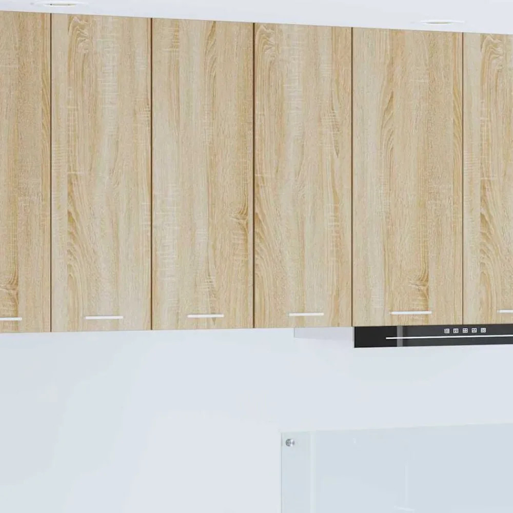 vidaXL Mueble colgante con puerta Roble Sonoma y 30 x 31 x 80 cm Madera reciclada Hot