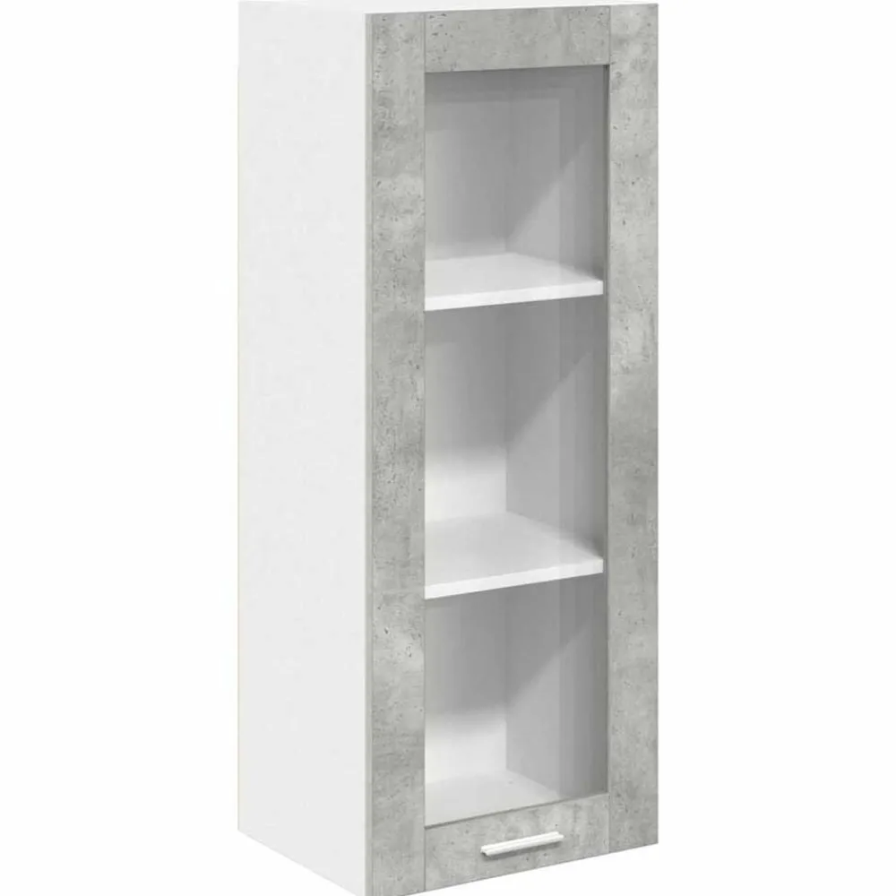 vidaXL Mueble colgante con puerta 40 x 31 x 100 cm Gris concreto Outlet