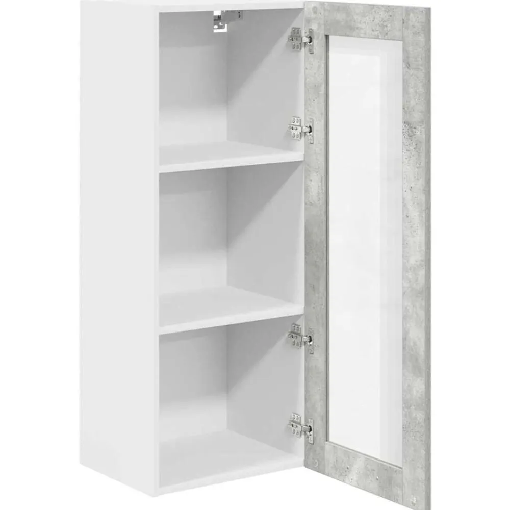 vidaXL Mueble colgante con puerta 40 x 31 x 100 cm Gris concreto Outlet