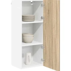 vidaXL Armarios Y Almacenamiento-Mueble colgante con puerta Roble Sonoma 40 x 31 x 100 cm