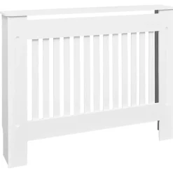 vidaXL Mueble cubierta para radiador MDF 112 cm Blanco Online