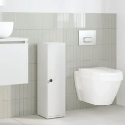 vidaXL Conjuntos De Muebles-Mueble de baño con portarrollos 20,5x22x72 cm