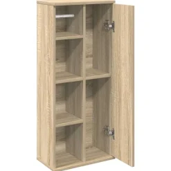 vidaXL Conjuntos De Muebles-Mueble de baño con portarrollos 39x22x90 cm