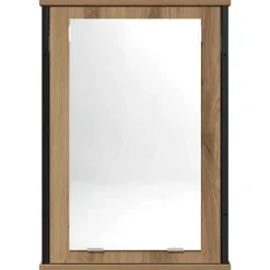 vidaXL Mueble de baño con espejo de roble artesanal 42x12x60 cm Roble artisan Online