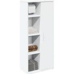 vidaXL Conjuntos De Muebles-Mueble de baño con portarrollos 39x22x90 cm