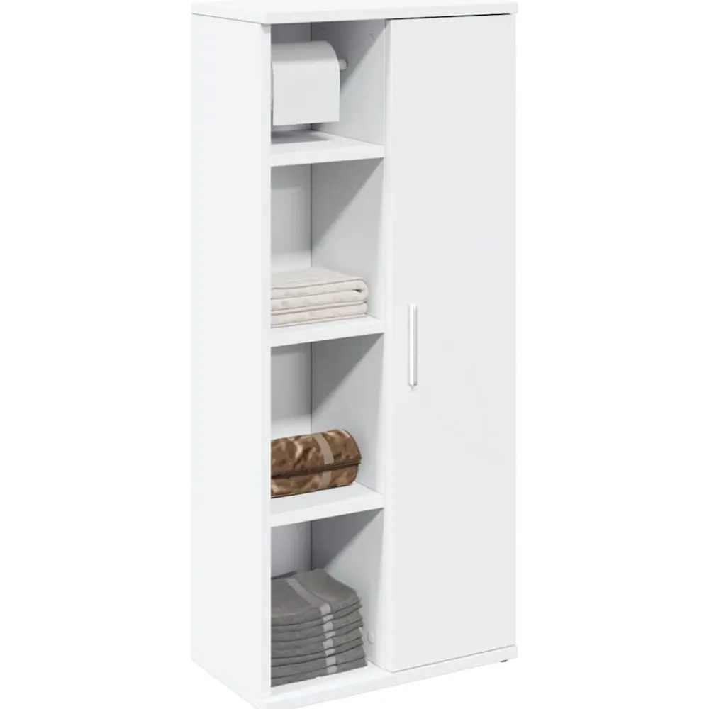 vidaXL Conjuntos De Muebles-Mueble de baño con portarrollos 39x22x90 cm