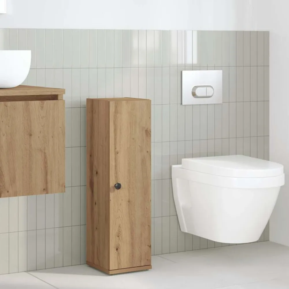 vidaXL Conjuntos De Muebles-Mueble de baño con portarrollos 20,5x22x72 cm