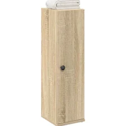 vidaXL Mueble de baño con portarrollos 20,5x22x72 cm Roble Sonoma Best