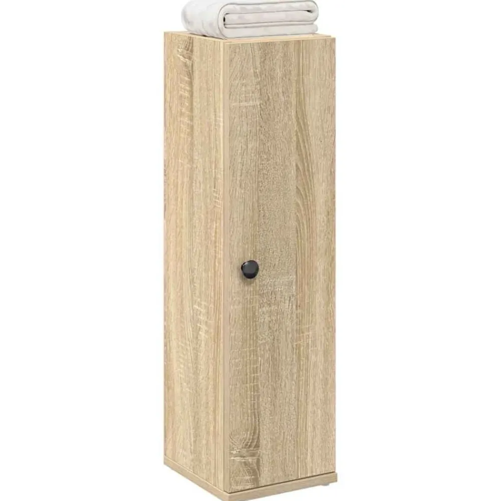 vidaXL Mueble de baño con portarrollos 20,5x22x72 cm Roble Sonoma Best