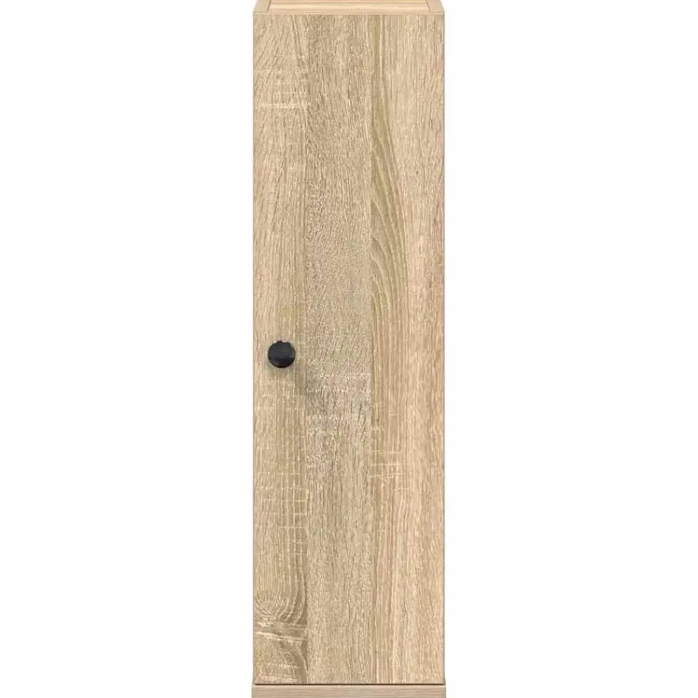 vidaXL Mueble de baño con portarrollos 20,5x22x72 cm Roble Sonoma Best