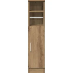 vidaXL Mueble de baño con portarrollos 20,5x22x90 cm Roble artisan Outlet