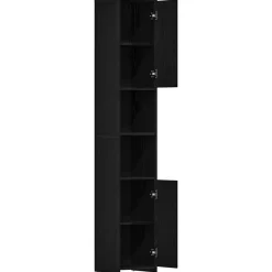 vidaXL Conjuntos De Muebles-Mueble de baño de madera de 30x30x183,5 cm