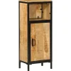 vidaXL Mueble de baño madera maciza de mango y hierro 40x27x90 cm Outlet