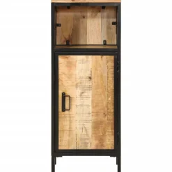 vidaXL Mueble de baño madera maciza de mango y hierro 40x27x90 cm Outlet