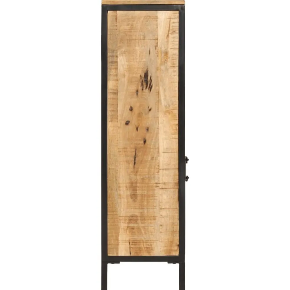 vidaXL Mueble de baño madera maciza de mango y hierro 40x27x90 cm Outlet