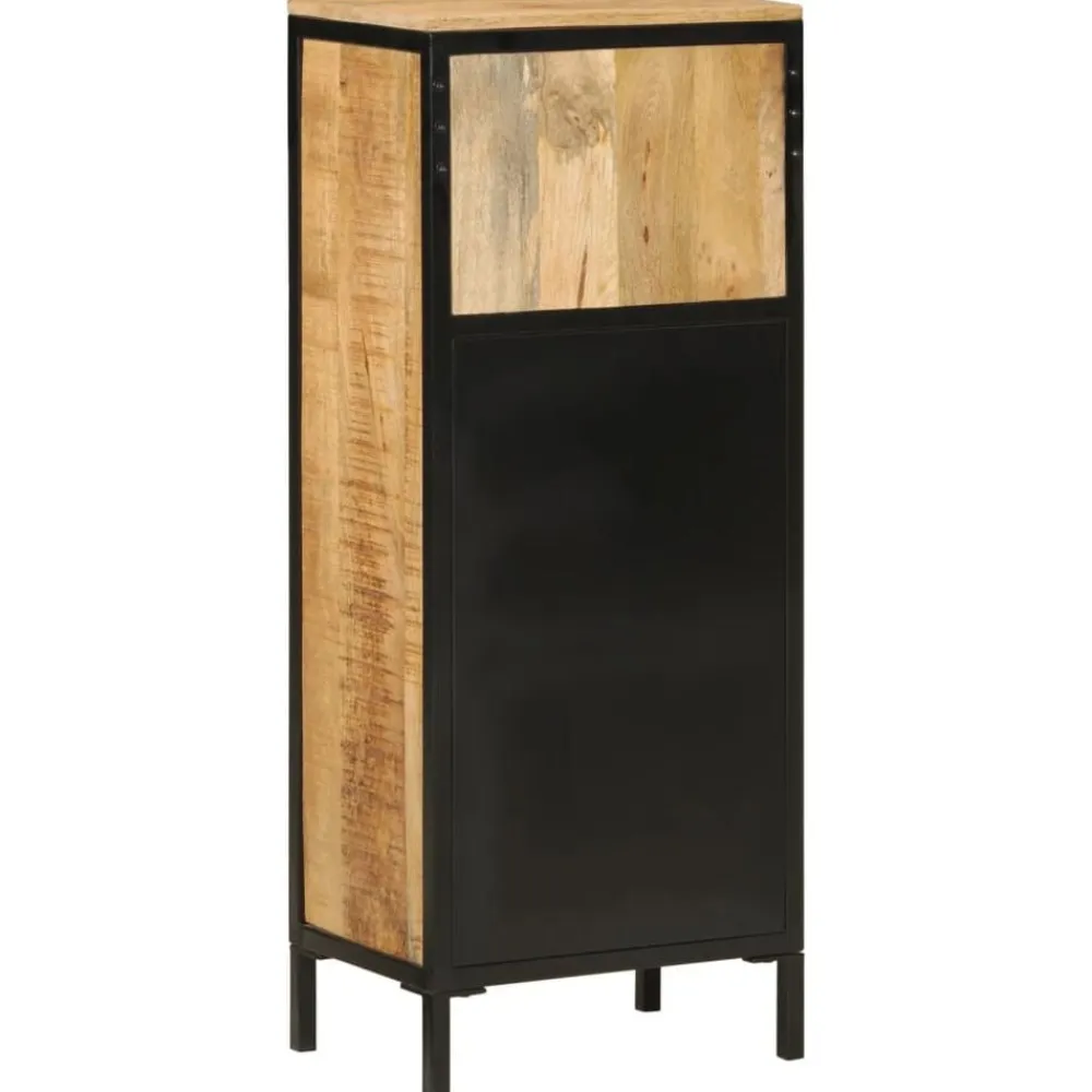 vidaXL Mueble de baño madera maciza de mango y hierro 40x27x90 cm Outlet