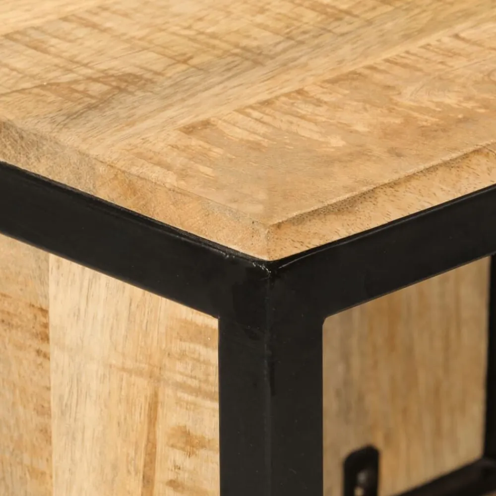 vidaXL Mueble de baño madera maciza de mango y hierro 40x27x90 cm Outlet
