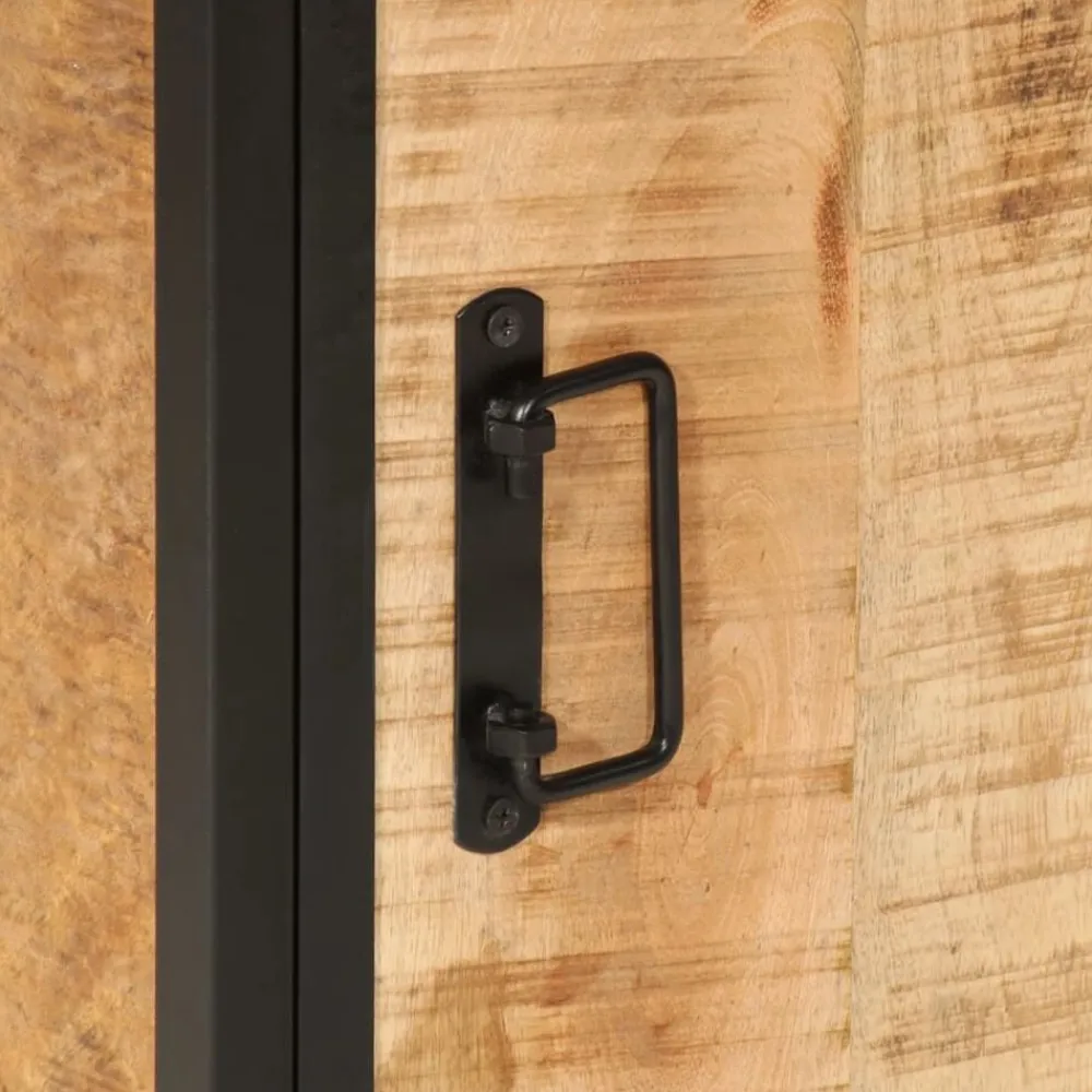 vidaXL Mueble de baño madera maciza de mango y hierro 40x27x90 cm Outlet