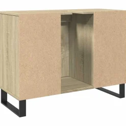 vidaXL Armarios Y Almacenamiento-Mueble de baño madera de ingeniería 80x33x60 cm