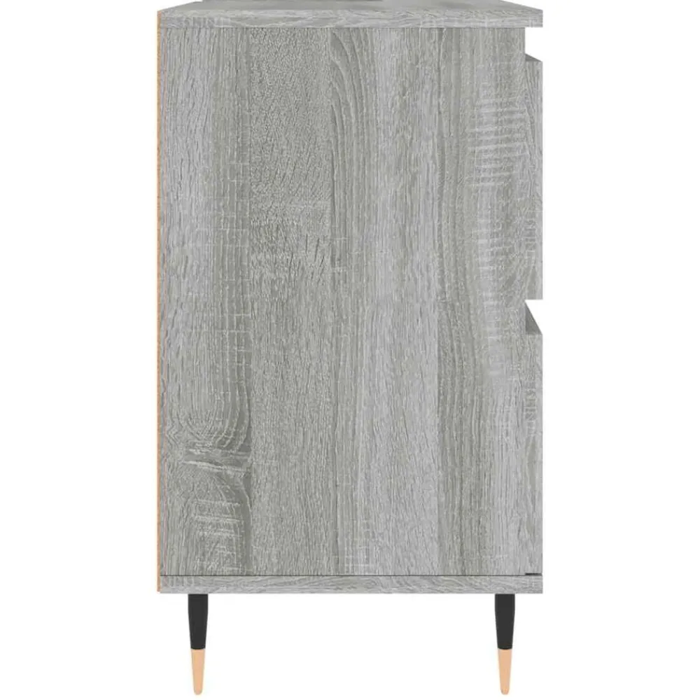 vidaXL Mueble de baño madera de ingeniería 80x33x60 cm Gris sonoma Clearance