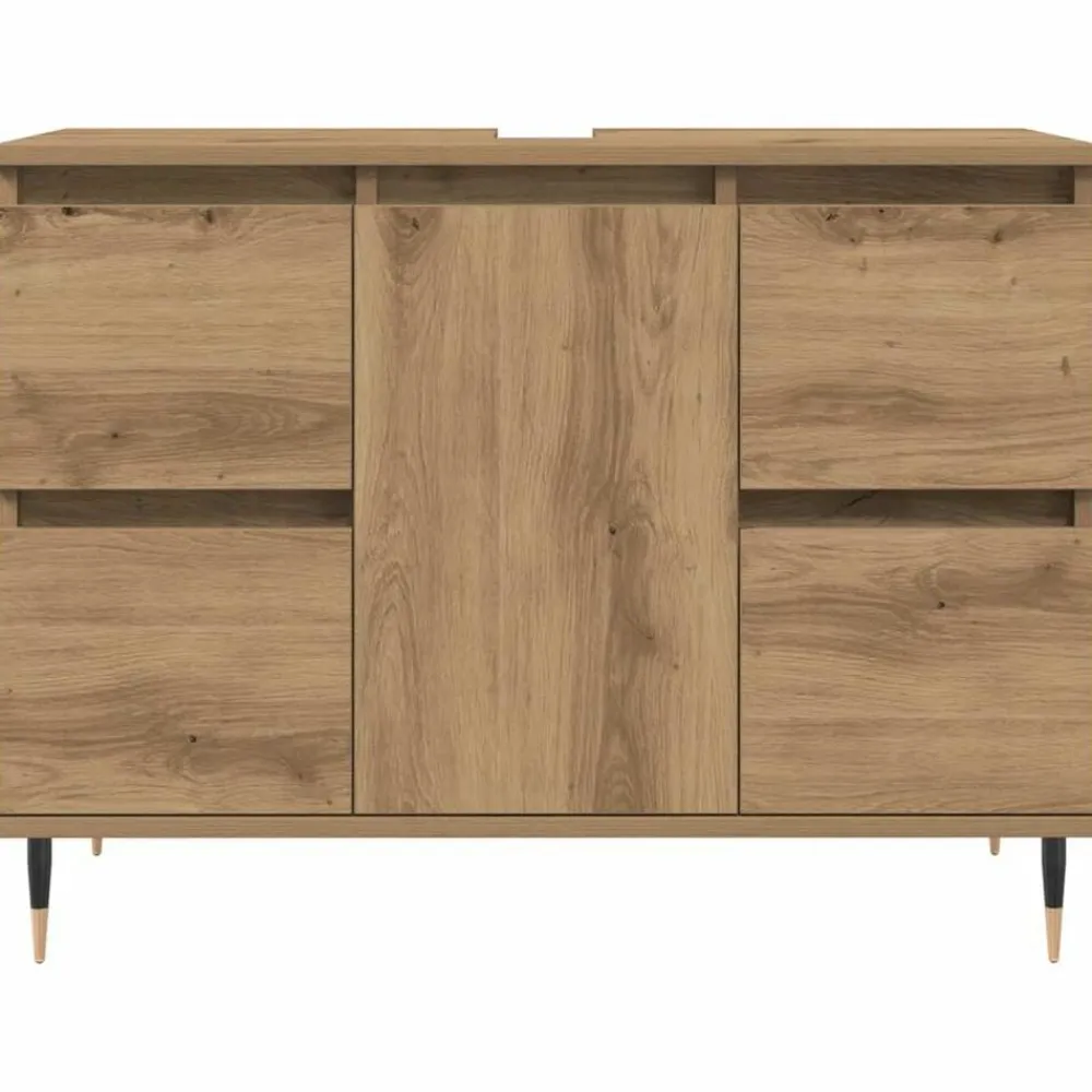 vidaXL Conjuntos De Muebles-Mueble de baño madera de ingeniería 80x33x60 cm