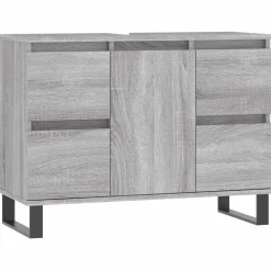 vidaXL Armarios Y Almacenamiento-Mueble de baño madera de ingeniería 80x33x60 cm