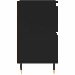 vidaXL Mueble de baño madera de ingeniería 80x33x60 cm Negro Online