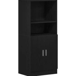 vidaXL Mueble de cocina 2 piezas madera contrachapada Negro New