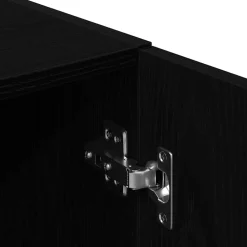 vidaXL Mueble de cocina 2 piezas madera contrachapada Negro New