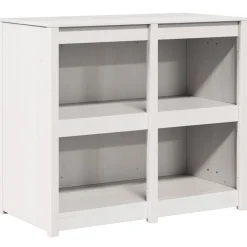 vidaXL Mueble de Cocina con estante MEPPEL Cálido 106 x 55 x 92 cm Madera de pino blanca