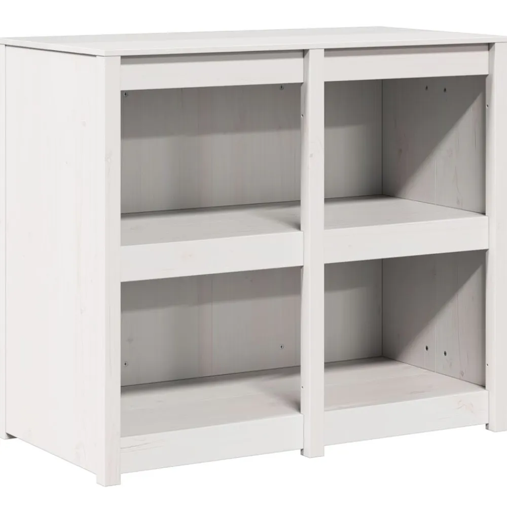 vidaXL Mueble de Cocina con estante MEPPEL Cálido 106 x 55 x 92 cm Madera de pino blanca