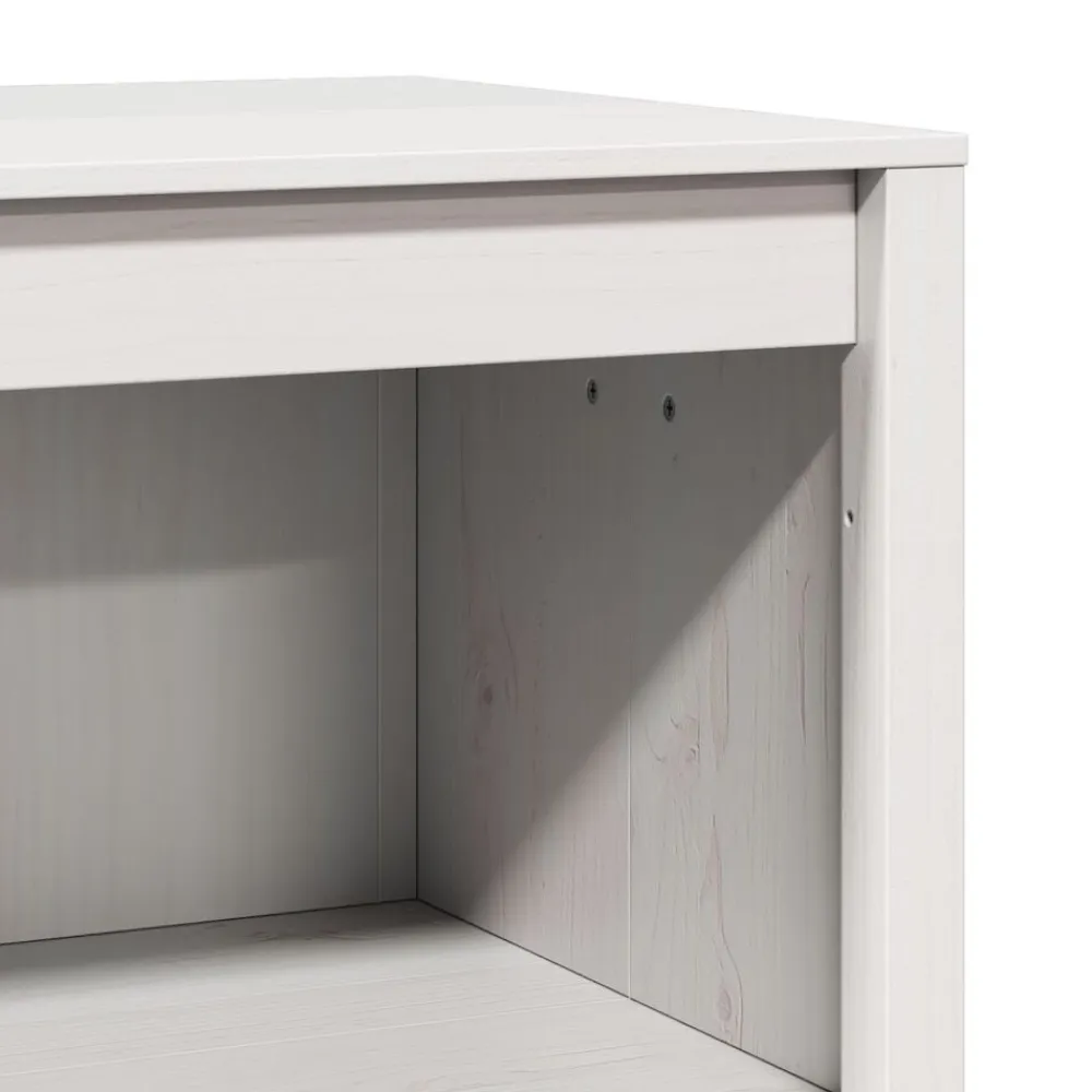 vidaXL Mueble de Cocina con estante MEPPEL Cálido 106 x 55 x 92 cm Madera de pino blanca