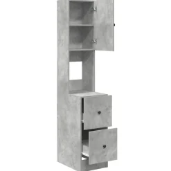 vidaXL Armarios Y Almacenamiento-Mueble de Cocina Gris 35 x 50 x 180 cm Madera de ingeniería