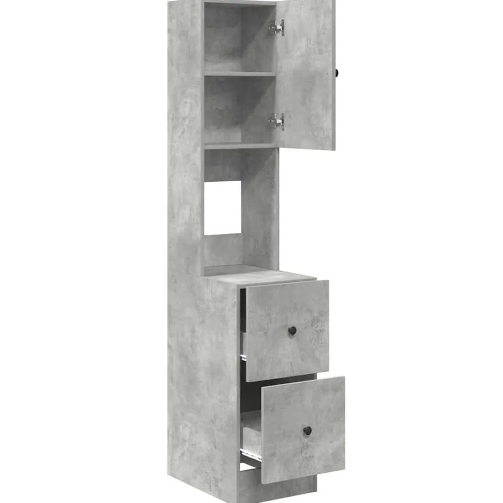 vidaXL Armarios Y Almacenamiento-Mueble de Cocina Gris 35 x 50 x 180 cm Madera de ingeniería