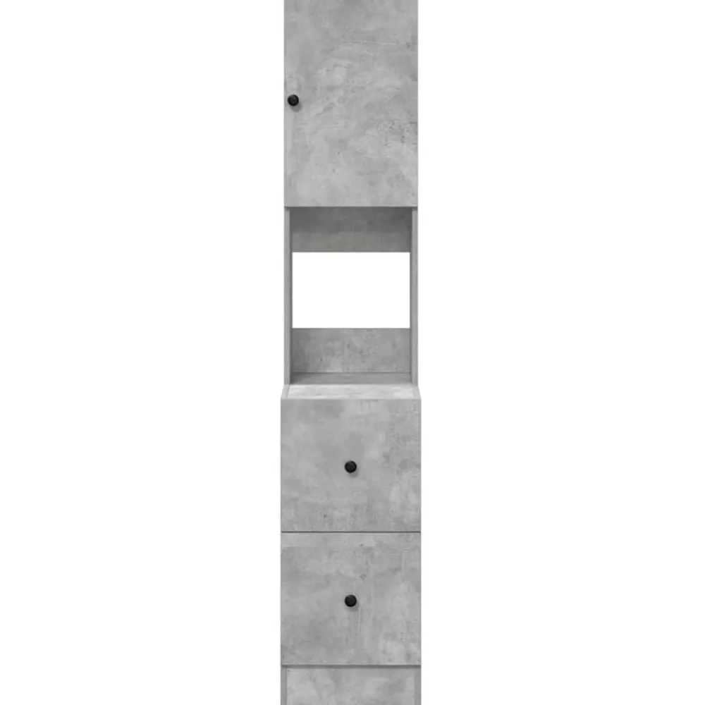 vidaXL Armarios Y Almacenamiento-Mueble de Cocina Gris 35 x 50 x 180 cm Madera de ingeniería