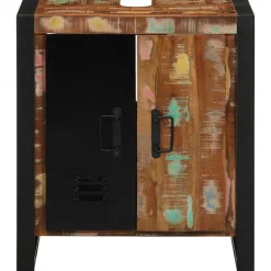 vidaXL Mueble de Cuarto de Baño Marrón Madera sólida recuperada Outlet