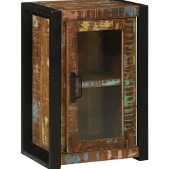 vidaXL Mueble de Cuarto de Baño Marrón Madera sólida recuperada Hot