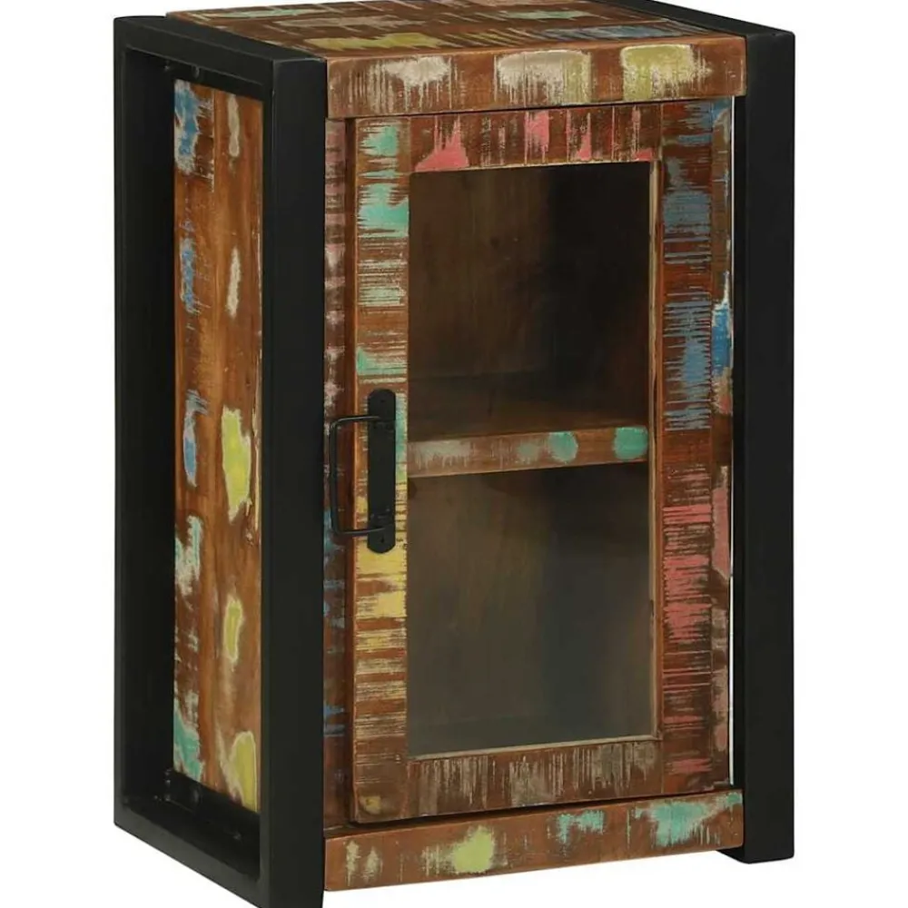 vidaXL Mueble de Cuarto de Baño Marrón Madera sólida recuperada Hot