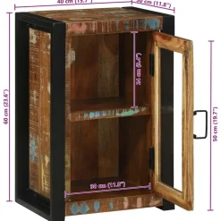 vidaXL Mueble de Cuarto de Baño Marrón Madera sólida recuperada Hot