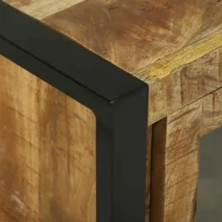 vidaXL Mueble de Cuarto de Baño Marrón Madera de mango maciza Outlet