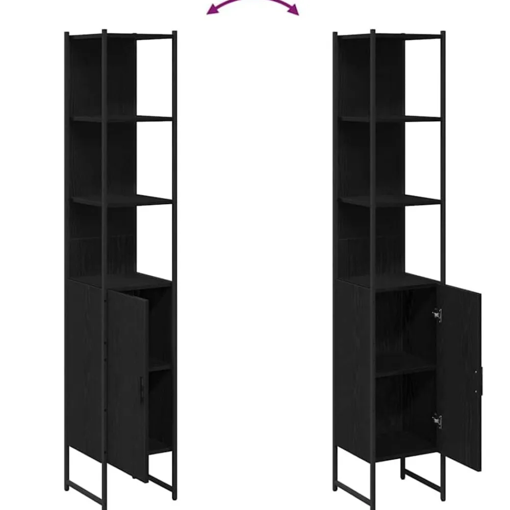 vidaXL Armarios Y Almacenamiento-Mueble de Cuarto de Baño 33 x 33 x 185,5 cm