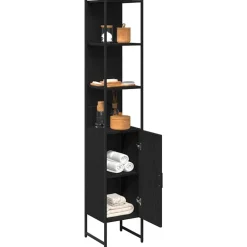 vidaXL Armarios Y Almacenamiento-Mueble de Cuarto de Baño 33 x 33 x 185,5 cm