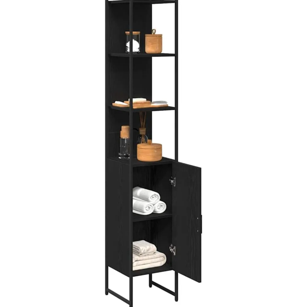 vidaXL Armarios Y Almacenamiento-Mueble de Cuarto de Baño 33 x 33 x 185,5 cm