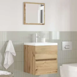 vidaXL Conjuntos De Muebles-Mueble de Cuarto de Baño Roble artesanal 41 x 38,5 x 45 cm