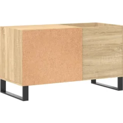 vidaXL Mueble de discos madera de ingeniería 85x38x48 cm Roble Sonoma