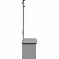 vidaXL Mueble de entrada con ganchos BODO 50x40x157 cm Gris Clearance