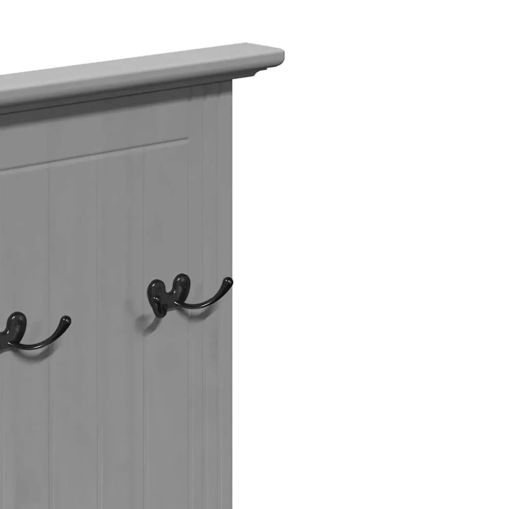 vidaXL Mueble de entrada con ganchos BODO 50x40x157 cm Gris Clearance