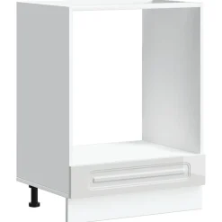 vidaXL Armarios Y Almacenamiento-Mueble de horno Kalmar blanco madera reconstituida