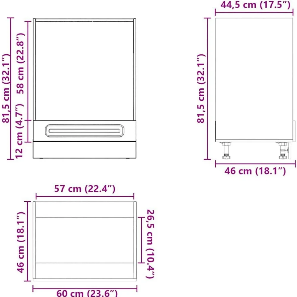 vidaXL Mueble de horno Kalmar madera reconstituida Blanco Hot